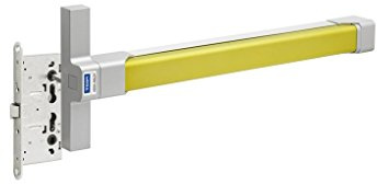 Tesa Assa Abloy Dispositivo antipánico de deslizamiento de sobreponer con dos/tres puntos de cierre central, alto y bajo de la gama Top con acabado lima-gris