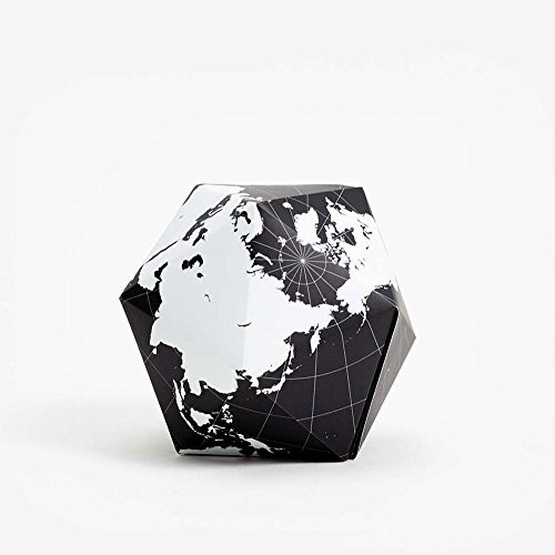 Design: Brendan Ravenhill DYMAXION - Faltbarer Globus | Schwarz