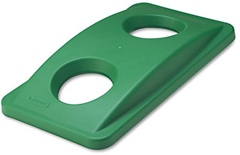 Rubbermaid Commercial Products Slim Jim Recycling-Deckel | Für 60‑ und 87‑Liter Slim Jim Behälter | Grün