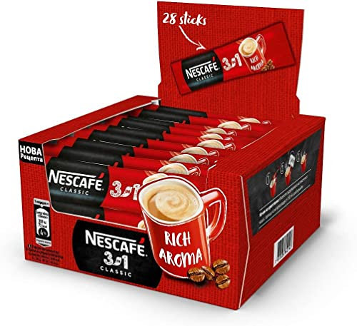 NESCAFE 3in1 ORIGINAL STRONG CREAMY Hecho en la UE Larga fecha de caducidad Stock fresco (3 in1 ORIGINAL, 60 Sachets)