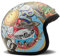 DMD Herren Jet-Vintage Motorradhelm, Mehrfarbig, M