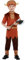 Smiffys Costume viking, brun, avec haut, pantalon et chapeau