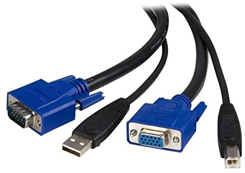 StarTech.com Câble pour Switch KVM VGA avec USB 2 en 1 - 1.80m