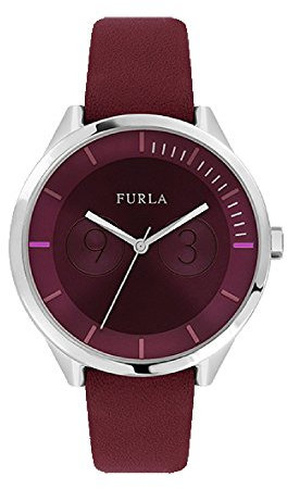 FURLA Damen Datum klassisch Quarz Uhr mit Leder Armband R4251102505
