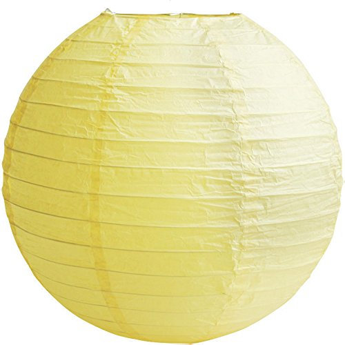 Matissa Papierlaternen, runder Lampenschirm, für Hochzeit, Geburtstag, 10/15/20/25/31/36/41 cm, Papier, Yellow Lantern, 6(15CM)