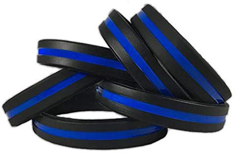 DÜNN Blau Line Armbandes, Unterstützung Gesetzeshüter, blau