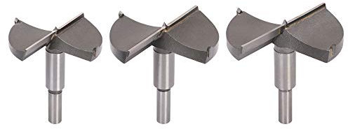 flintronic 3Pcs Forstner Punte per Legno, 65mm70mm80mm Forstner Drill Bit Punta da Trapano Sega a Tazza Lavorazione del Legno Foro ha Veduto Ideali per Fori nel Legno Ciechi o Passanti, con Scatola