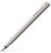 Faber-Castell 342102 - Stilografica Neo Slim in acciaio inossidabile, larghezza pennino EF, argento opaco