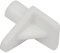 Merriway BH06739 (48 Pcs) Spade Type Push-in Shelf Support, White Plastic - Pack of 48 Pieces
