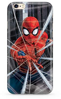 ERT GROUP mobile phone case for Apple Iphone 6/6S original and officially Licensed Marvel pattern Spider Man 008 optimally adapted to the shape of the mobile phone, case made of TPU