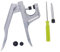Trimming Shop Kam Snaps - Pinze T3, T5 e T8 Kam Snaps con bottoni a pressione, strumento di fissaggio per cucito, fai da te, bavaglino, pannolino e vestiti di lana, argento