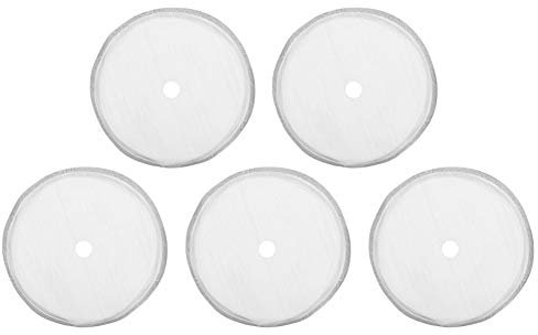 Ymiko 5Pcs 80 Mesh Riutilizzabile Maglia Filtro in Acciaio Inox per 600ml French Press Pot Accessorio Filtro a Rete