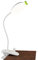 ACMHNC Klemmlampe Bett Kinder, LED Leselampe Buch Klemme USB Aufladbare Klemmleuchte Akku mit Touch Dimmbar 3 Farben & 5 Helligkeiten, 360° Flexibel Schwanenhals Buchlampe, Weiß