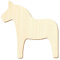 Holz Dala Pferd - Deko Basteln 3-50cm, Pack mit:100 Stück, Breite:11cm breit
