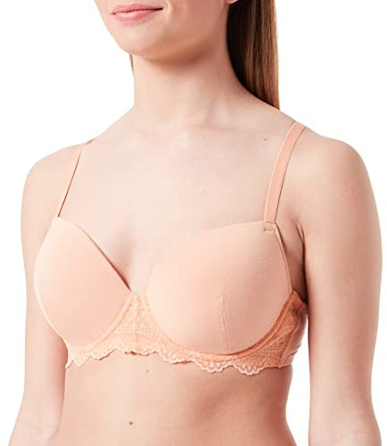 Schiesser Damen Bügel gepadded BH-Träger, Pfirsich, 75B
