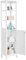 Yaheetech Colonne de Rangement Salle de Bain, Armoir Haute, Placard de Rangement avec 3 Étagères et 1 Portes Étage 40 x 32 x 160 cm pour Salon Chambre Blanc