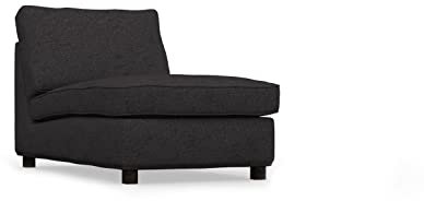 COMFORTLY Schonbezug für Schlafsofa, handgefertigt, kompatibel mit Kivik, 3-Sitzer-Schlafsofa, nur Bezüge (Krone – schwarz)