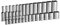 Capri Tools 1/4 in. Drive 12-Point Shallow and Deep Socket Set, Metric, 4 to 15 mm, 28-Piece