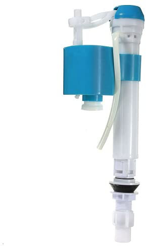 RANRAO Válvula de llenado de inodoro, material ABS, válvula sifón de cisterna de doble descarga, ajuste universal, altura ajustable, ahorro de agua