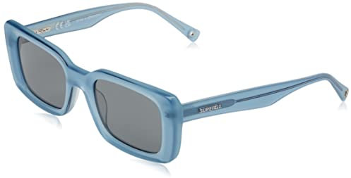 STING Unisex SST477 Sunglasses, AZURE TOP+SHINY OPAL AZURE, 51