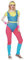EraSpooky Damen Retro 80er Jahre Aerobic Outfit,Sportbekleidung,Sportler Outfit,Halloween Cosplay