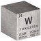 Pevfeciy 1 Inch Wolfram Würfel 25,4 mm Metall Dichte Würfel reines Metall hohe Dichte Element Würfel für Element Sammlungen Labor Experiment Material Hobbys