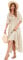 R.Vivimos Women's Square Neck Floral Slim Fit Half Sleeve Dresses Cottagecore Long Midi Dress(Medium,Beige#1-Floral)