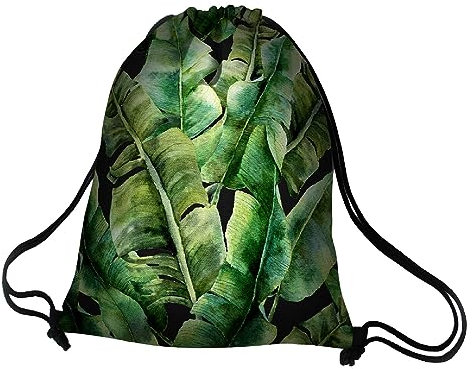 Arco Design Turnbeutel aus Wasserdichtem Stoff Rucksack mit Kordelzug 39x47cm Sportbeutel Beutel Gymsack (Ibiza)