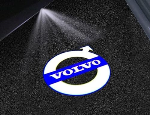 NOTEDI 2 Stück Autotür-Willkommensemblemlicht, für Volvo XC40 XC60 XC90 S60 S90 V60 V40, Logo-Schattenprojektorlampe, Blinker-Stylingteile, Dekorationszubehör,B