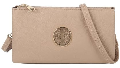 Gladdon Kleine Clutch-Geldbörse für Damen, Sommer, multifunktionale Crossbody-Tasche mit langem, verstellbarem Riemen, hellrosa