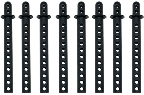 Nuofany 8packs 68mm Kunststoff Körper Post RC Auto Shell Halter Mounts Kompatibel mit 1/10 4WD Fernbedienung Auto Off-Road Buggy Truck