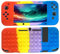 SDTEK Hülle Für Nintendo Switch, Bubble Fidget Pop Weiche Handyhülle Silikon Schutzhülle (Rot/Gelb/Lila/Blau)