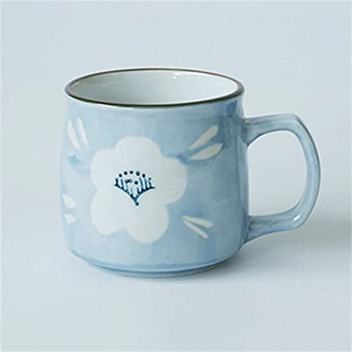 Tazas de té de cerámica pintadas a Mano Tazas de café de Sake de Estilo Antiguo japonés únicas, Mini Taza de Desayuno para un Amigo (C 7,5 * 7,8 cm)