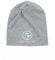 SCHIETWETTER Accessoire Kinder Mütze, Leichte Beanie, Übergangsmütze, dünne Kopfbedeckung, Logo-Print, stretch, warm, einfarbig grau/weiß 52