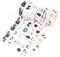 URROMA Cat Washi Tape, 6 Stück, Katzenmuster, Krallen, dekorativ, Clip, Bilderrahmen, Dekoration, Basteln, Zubehör, Klebeband