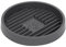 WC-Saugnapfhalter – Saugglockendocht-Matte, WC-Saugglockenmatte, schnell trocknender WC-Saugnapf, Tropfenhalter, für WC-Saugglocken, Waschbecken, Badezimmer, schwarz, 18 x 20 x 3 cm