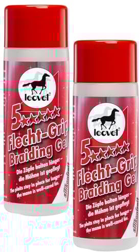 RL24 leovet - 5-Sterne Flecht-Grip | Flechthilfe für Pferde | entwirrt & pflegt die Mähne | Mähnenpflege für perfekten Griff & Halt beim Einflechten | Pferdepflege | 2 x 200 ml (2er Set) Flasche