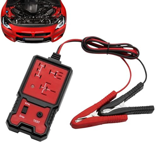 Probador Bateria Coche 12/24 Voltios,probador De Rele De Coche12V,comprobador De Baterias De Coche,Herramientas De Diagnostic Con Relay Tester Para Reparación De Auto