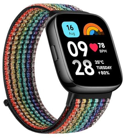 TumCez Cinturino in Nylon per Xiaomi Redmi Watch 3 Active, Sportivo di Ricambio Regolabile