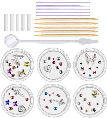 Zahn-Edelstein-Set – Professionelles Zahnstein-Set, professionelles Zahnschmuck-Set, Zahn-Edelstein-Set für Zähne, modische Zahn-Edelsteine Dekoration für strahlendes Lächeln