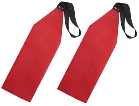 BESPORTBLE Travel Kayak Flags 2 Pcs Red Oxford Cloth Kayak Warning Flag Sturdy and Waterproof Easy to Clean