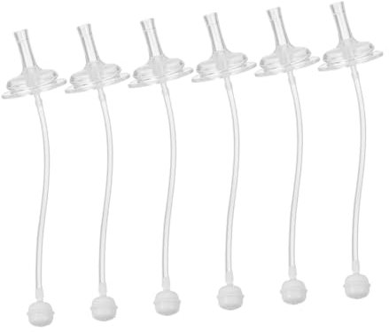 SOPOTUTU 6stücke Ersatz- -strohhalm-set Für Öffnung Babyflaschen Und Schnabeltassen Aus Sicherem Und Wiederverwendbarem Material Einfach Zu Reinigen Und Vielseitig Einsetzbar Für