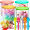 XUNIVERS 4PCS Pot pour Ninja Creamy Deluxe,680 ML Récipient pour Ninja Creami pour NC500 NC501,Bacs À Crème Glacée avec Couvercle Et Cuillère,Accessoires pour Ninja Ice Creami,faciles à Nettoyer