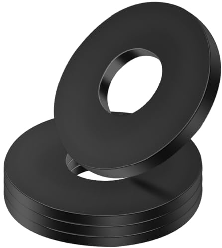 Fourindo M8 Unterlegscheiben 40 Stück Schwarz, M8 x 24mm Flachscheiben Edelstahl V2A, Beilagscheiben für Schrauben Muttern & Gewindestangen