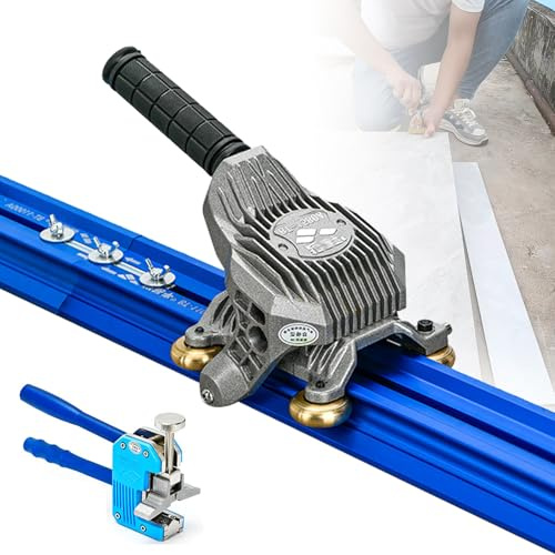 FANGQMM Manual Tile Cutter, Professional Porcelain Slab Cutting Machine for 2.2/2.3/3/3.8m Large format Ceramic Porcelain Tiles, Desktop Tile Cutter Manual Tool with Dual Way Design 3.8m