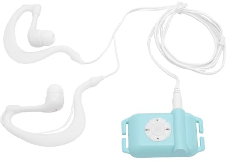 flexman Ipx8 Water Proof MP3 Player, Multi Functional MP3 WMA Clip Music Player with Headphones for Surfing Swimming Running Water Sports (4GB)