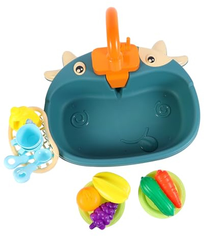 Milisten Lavavajillas de Juguete para Cocina Infantil Simulación sin Batería Educativo de rol para Niñas con Gran Capacidad y Desarrollo Sensorial