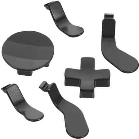 LRXIYODE Teclas Metálicas para Gamepad Compatible con Xbox One Elite Instalación Fácil Diseño Clásico Negro para Repuesto y Mejora de Mando Elite Series