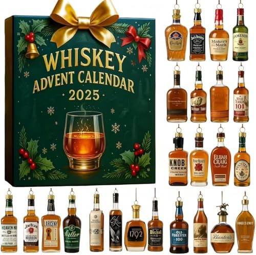 Calendrier de l'Avent 2025, 24 jours sans Purelei pour hommes, bière, spiritueux et décorations de Noël, pendentif whisky pour un voyage de dégustation quotidien à travers le monde (2)