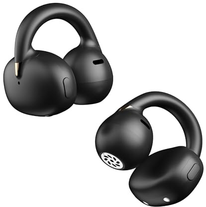 OHAYO Écouteurs intra-auriculaires confortables 5.4 Bluetooth 5.4 pour le sport, lecture 20 h, maintien ferme, basses puissantes, casque sans fil avec micro à réduction du bruit ENC, écran numérique